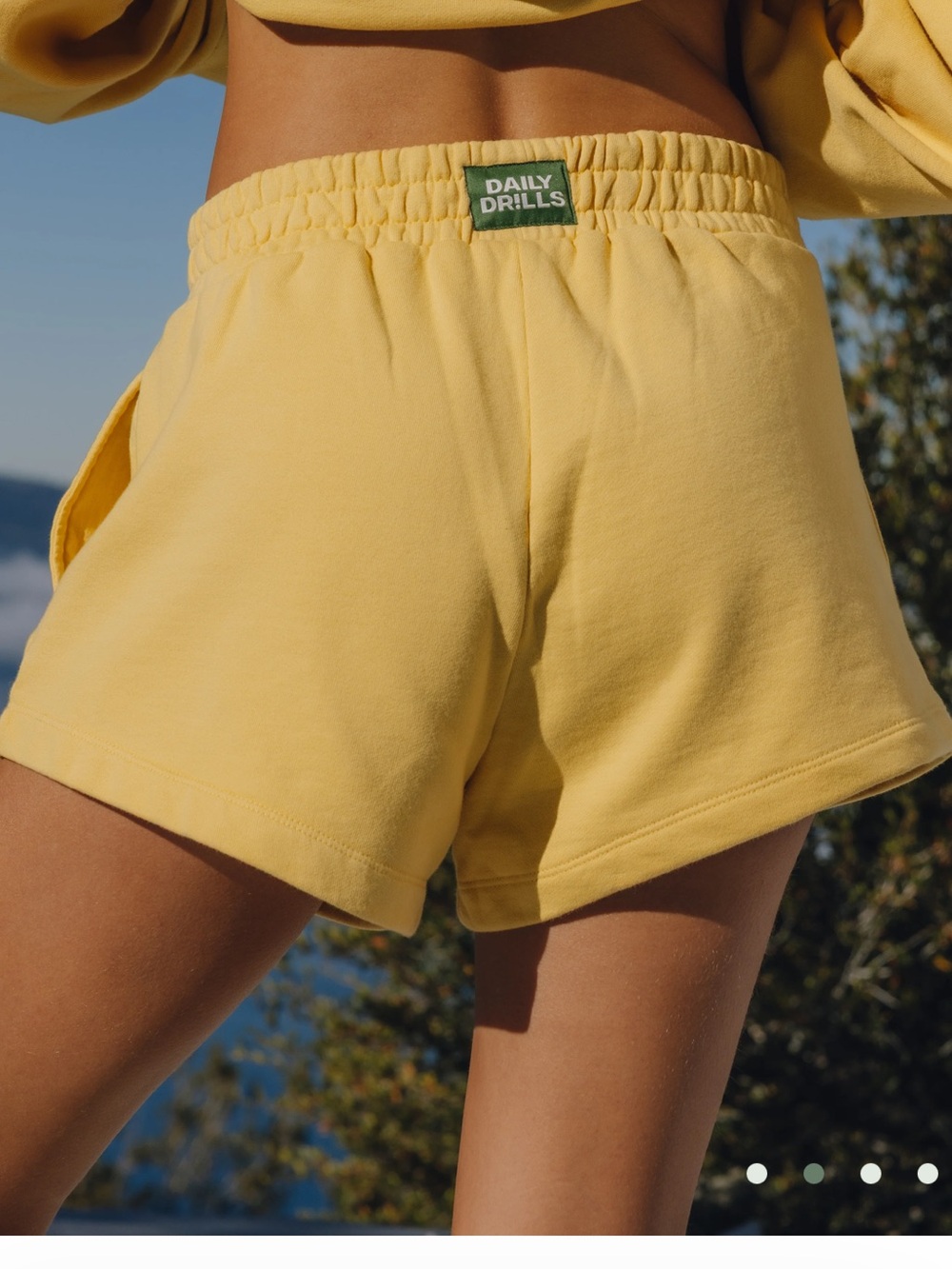 Daily Drills Fleece Super Shorts - Sunny